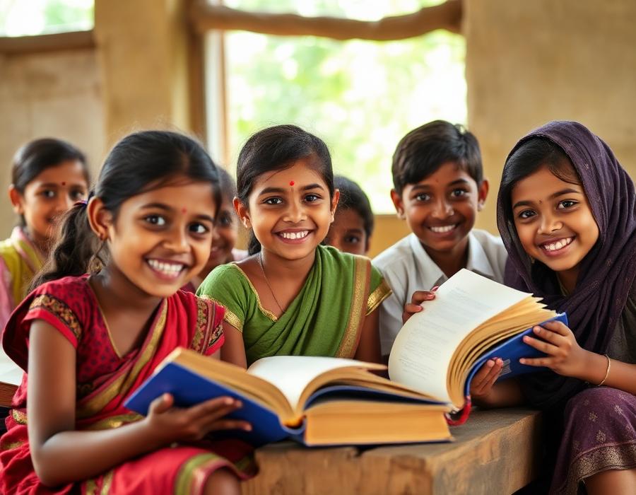 30 बच्चों को मिली पाठ्य सामग्री